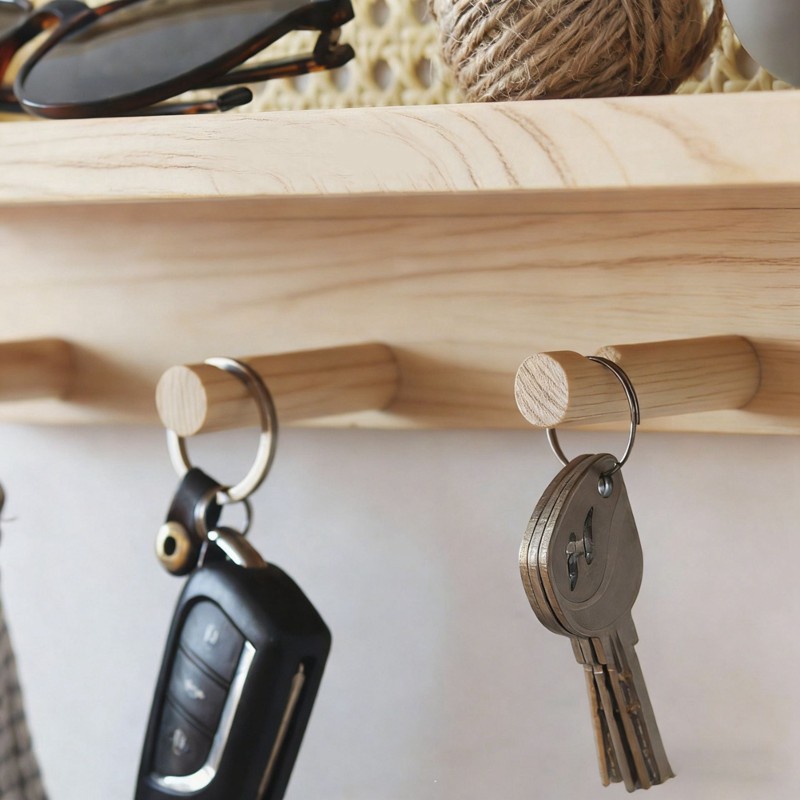 Magazine Holder Rack - AT05-Geweven sleutelhanger en tijdschriftenhouder - Wandmontage