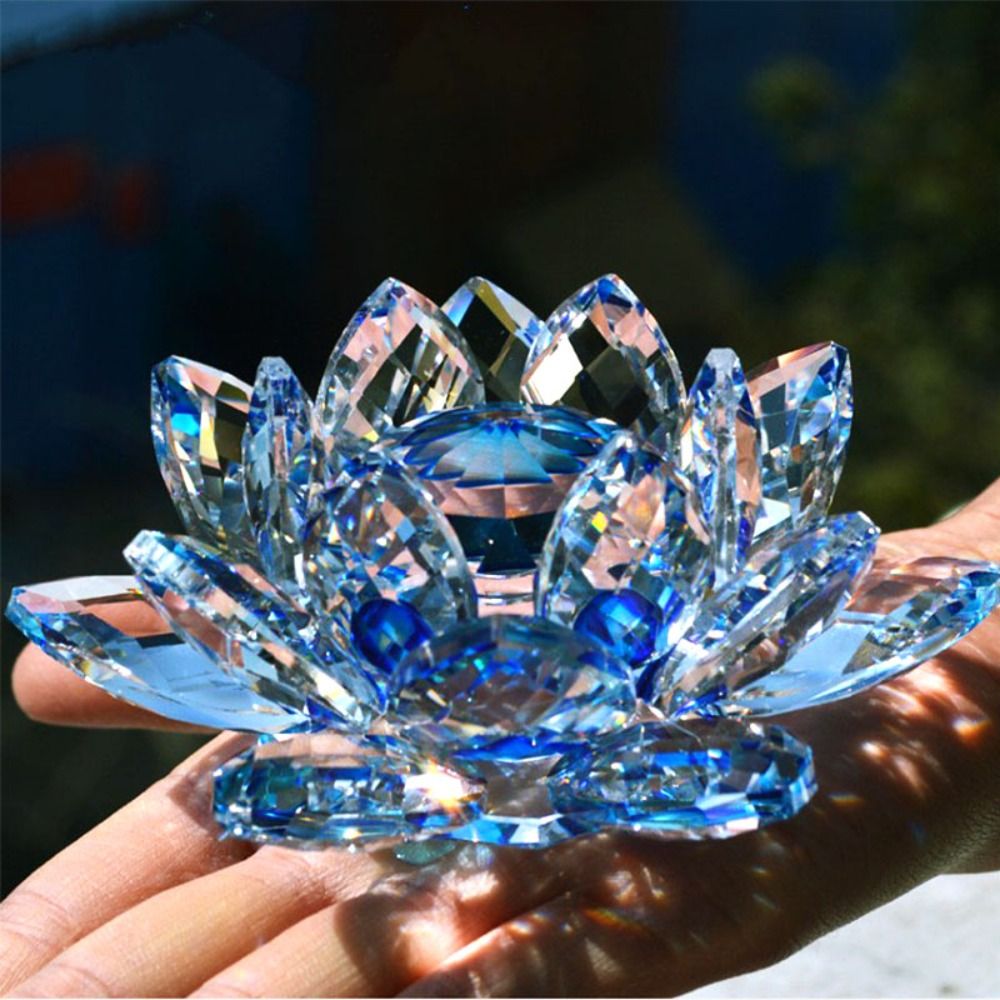 Paper Weight Crystal - Kristal Lotusbloem Beeldje Thuis Bruiloft Decoratie
