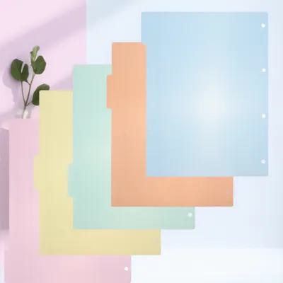 Tab Divider A4 - 10 stuks professionele plastic indexscheidingstabs, meerkleurig,