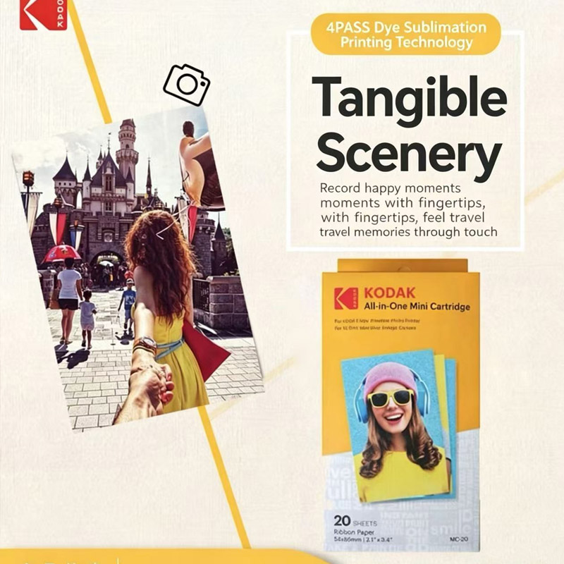 Ink Blotter Paper - Originele KODAK All-in-One C210 papiercartridgeset 10-100