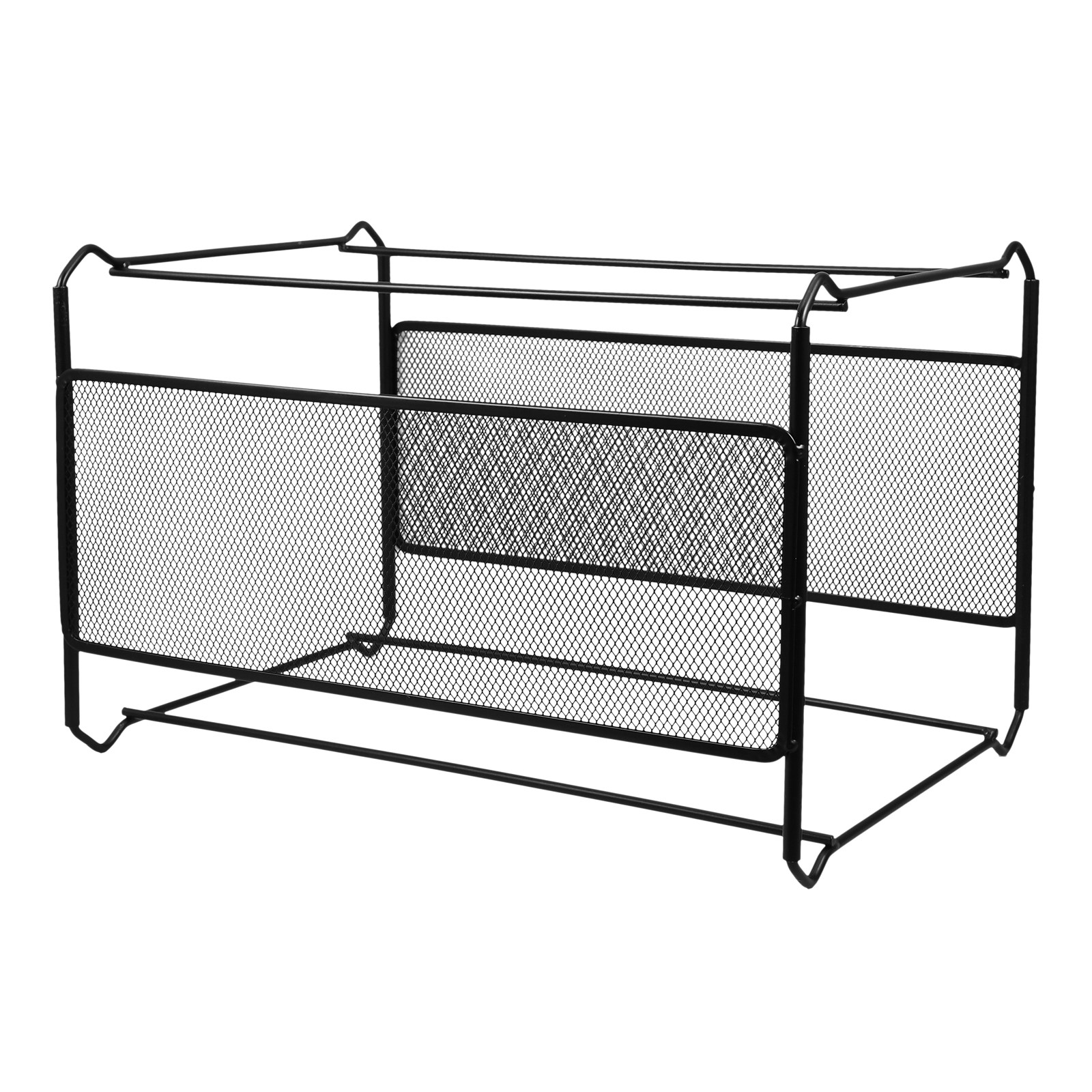 Magazine Holder Rack - Bureau-organizer van ijzeren gaas voor documenten,