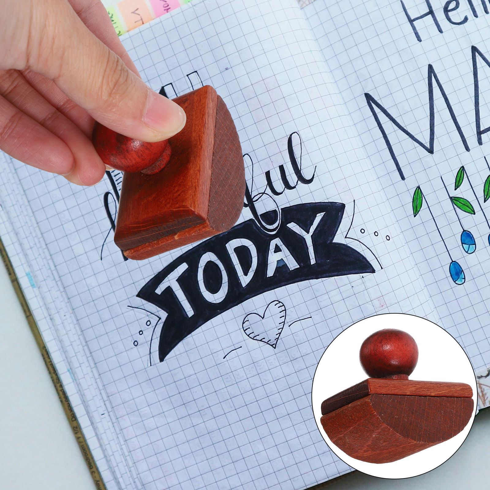 Ink Blotter Paper - Houten Rocker Blotter Inkt Snel Droogend
