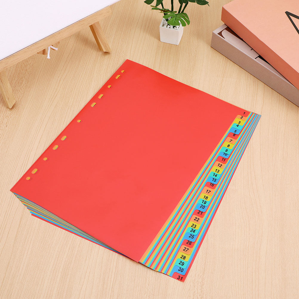Tab Divider A4 - 2 sets A4-scheidingsbladen van kunststof, met