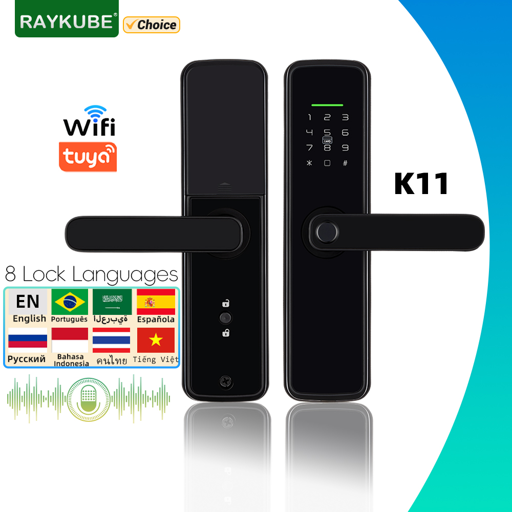 Letter Opener Brass - RAYKUBE K11 Tuya WiFi biometrisch vingerafdrukslot