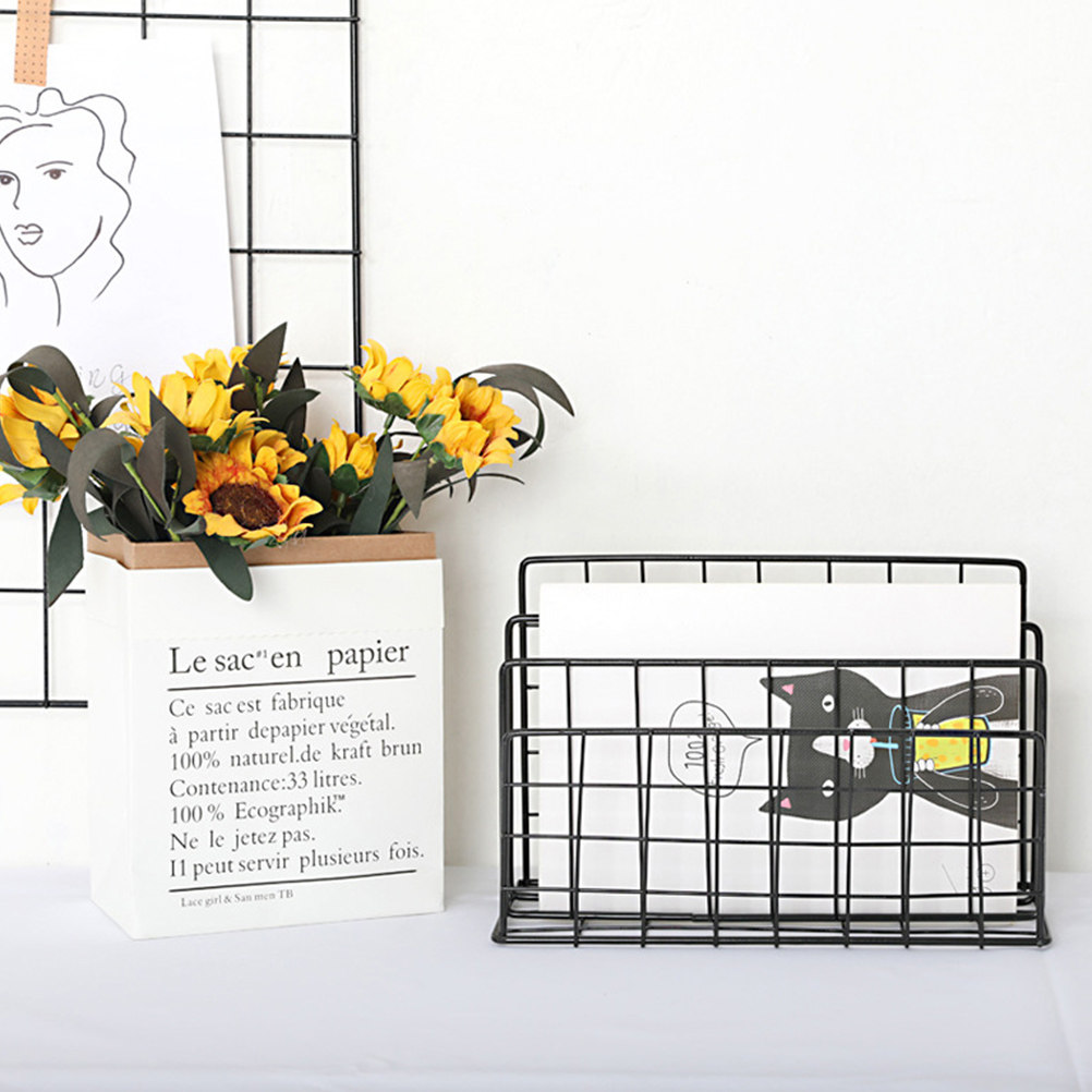 Metalen bureau-organizer voor  - Magazine Holder Rack recensie en prijs