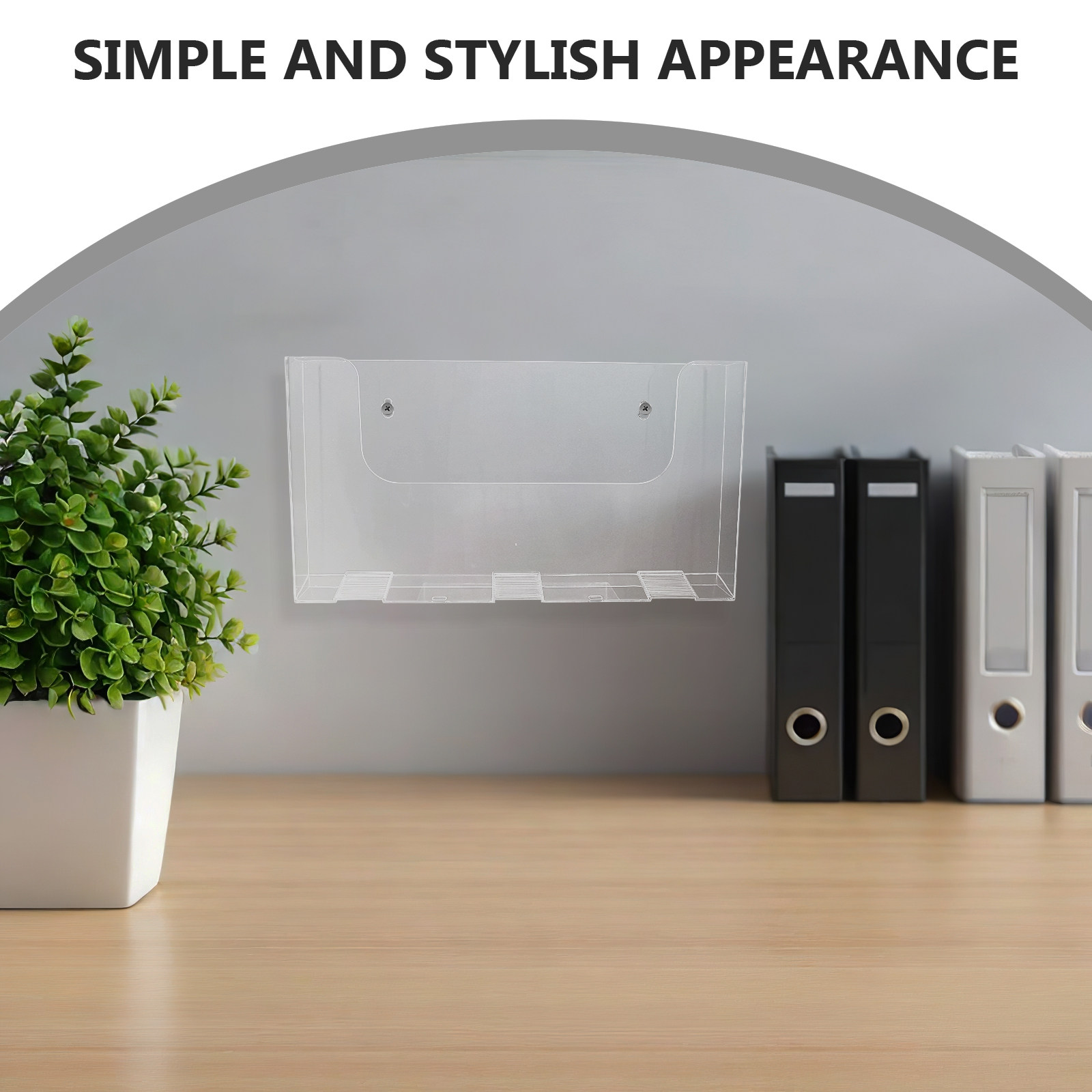 Acryl wandmap, 2 stuks, transp - Magazine Holder Rack recensie en prijs