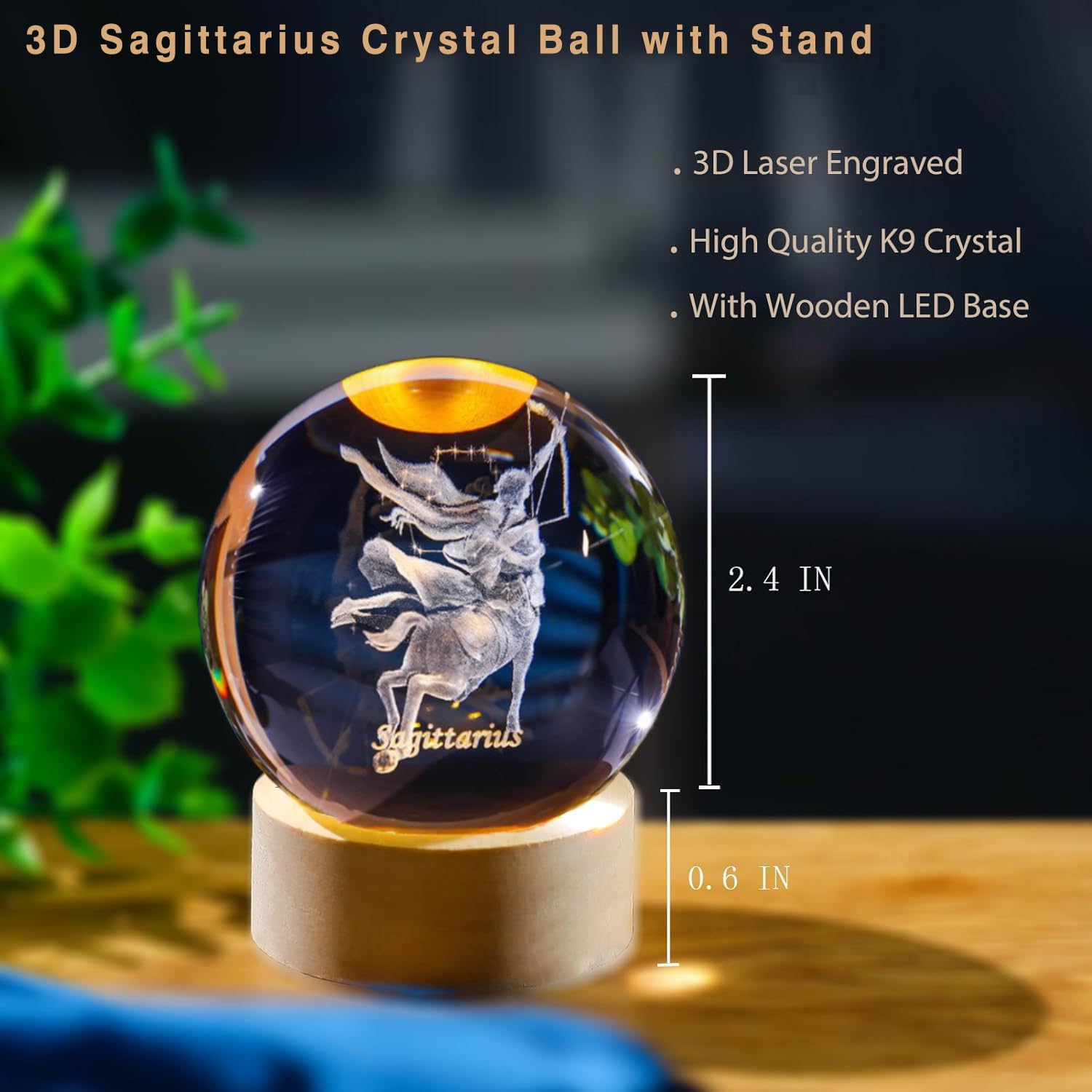 3D Boogschutter Kristallen Bol - Paper Weight Crystal recensie en prijs