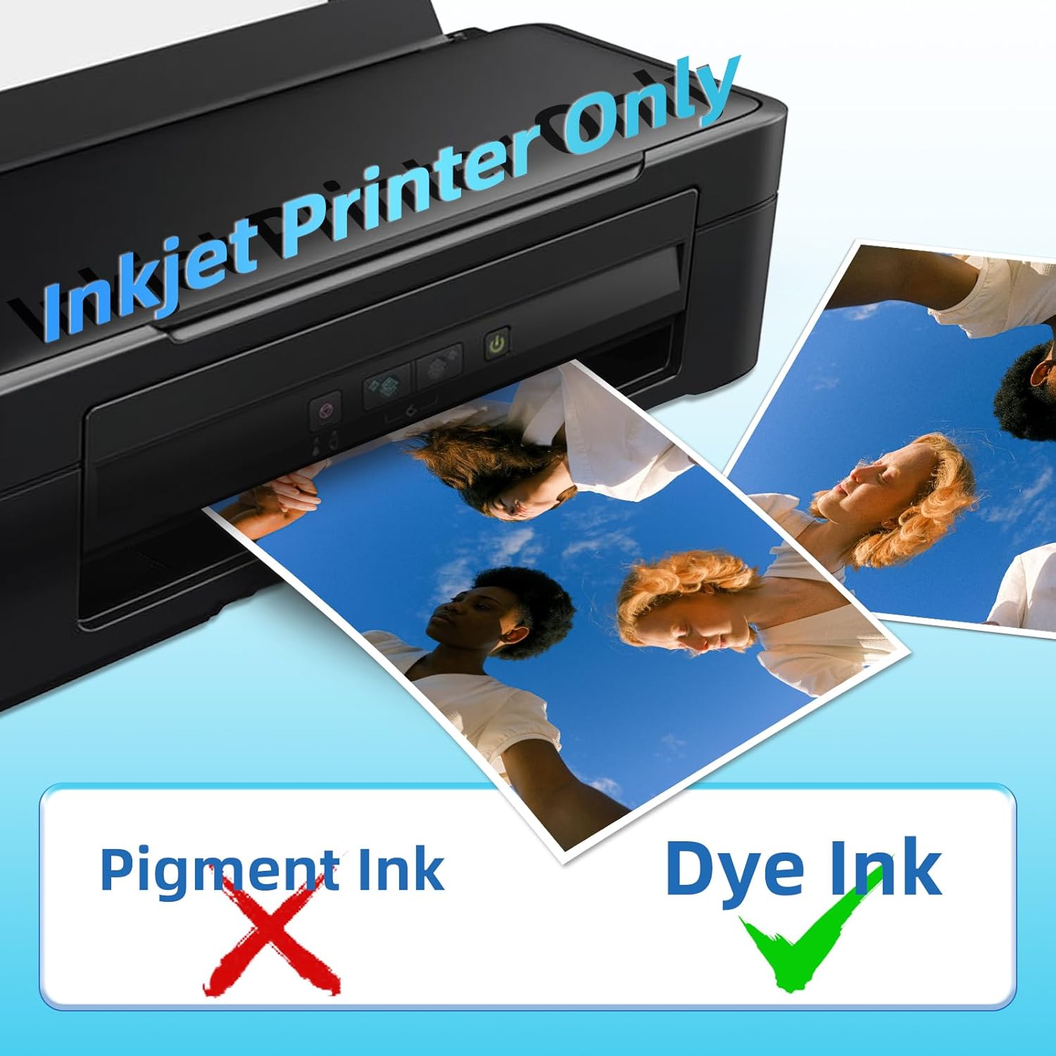 Zelfklevend glanzend fotopapie - Ink Blotter Paper recensie en prijs