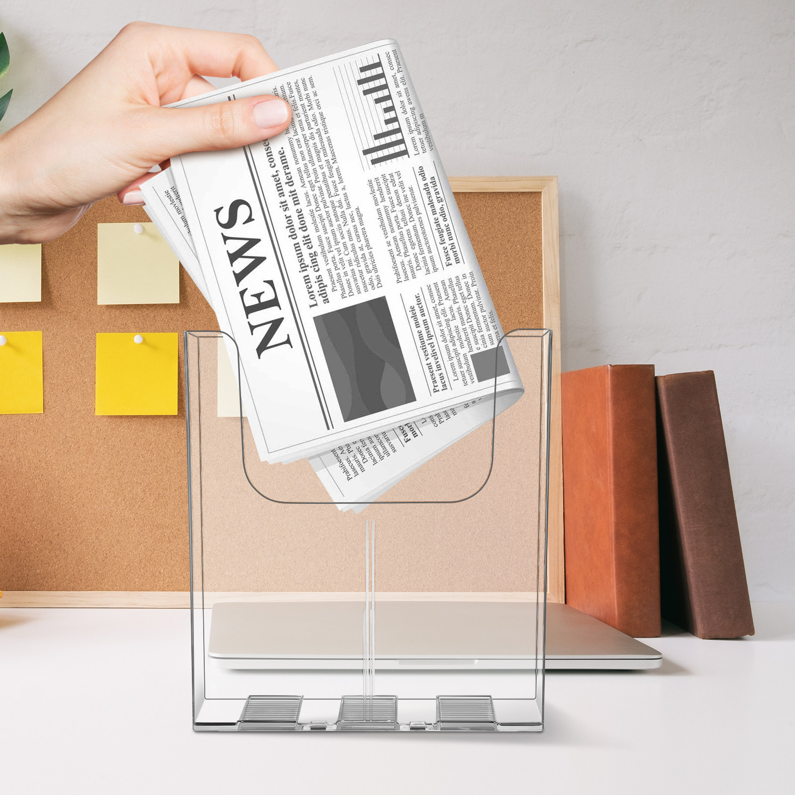 2 stuks transparante acryl wan - Magazine Holder Rack recensie en prijs