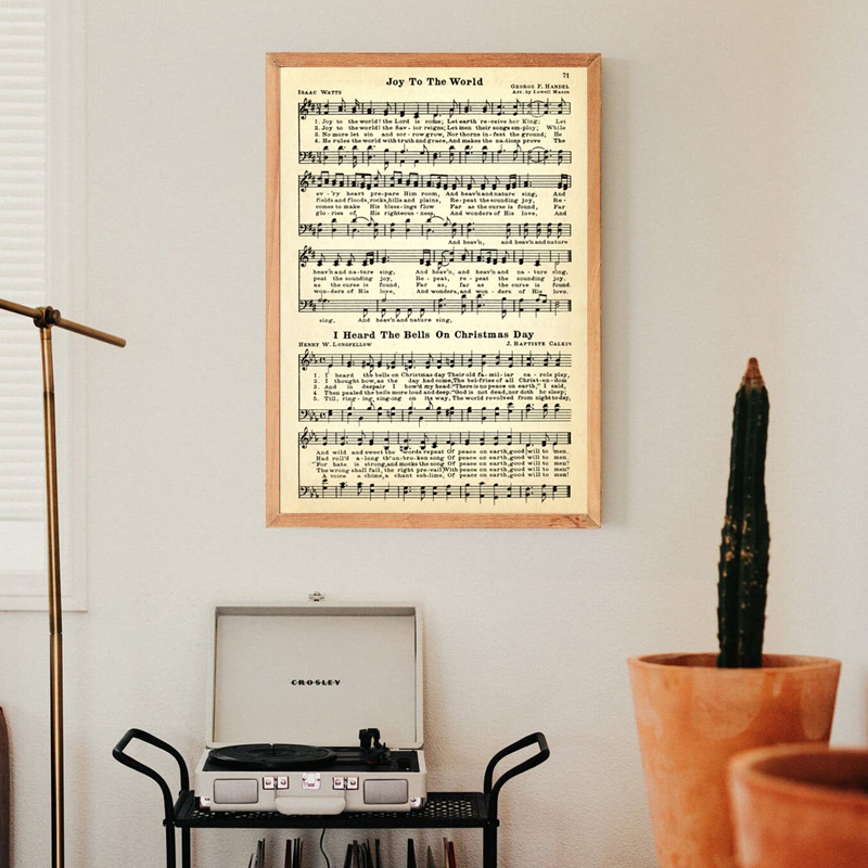 KERST CAROLS Bladmuziek Poster - Ink Blotter Paper recensie en prijs